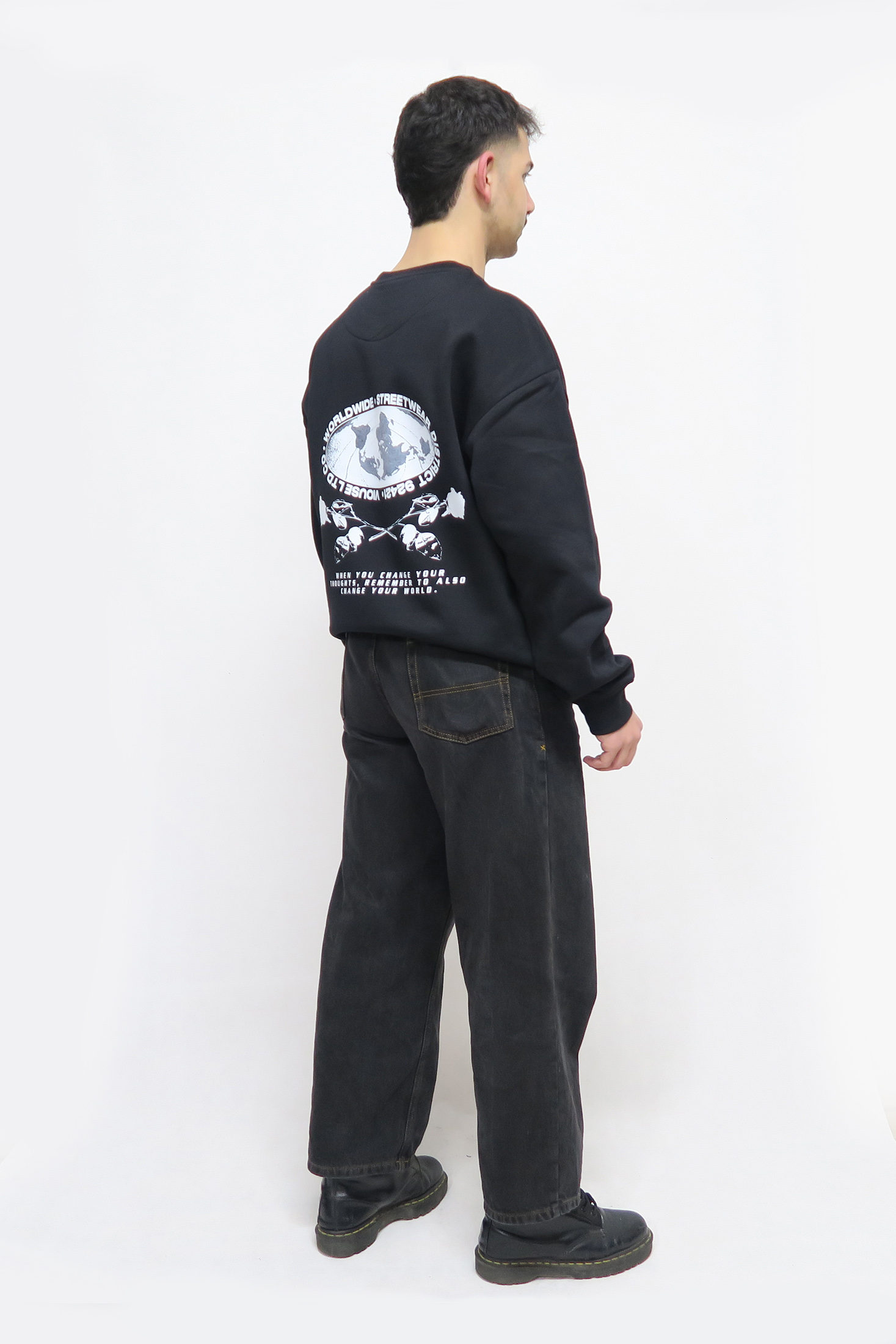 R.O.S.E LTD Oversize Sweater Black R.O.S.E LTD Oversize Sweater Black