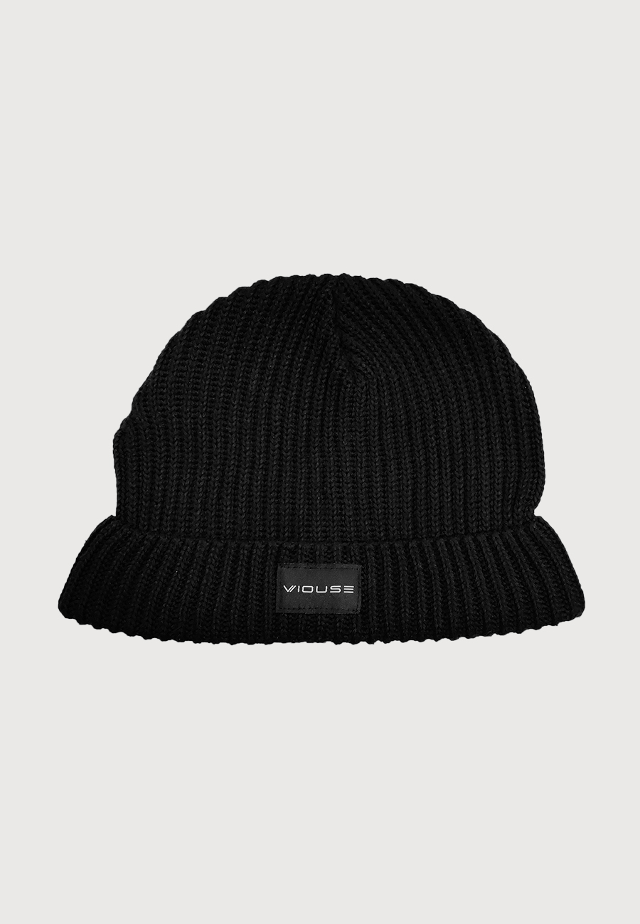 Recycled Fisherman Beanie Black Recycled Fisherman Beanie Black