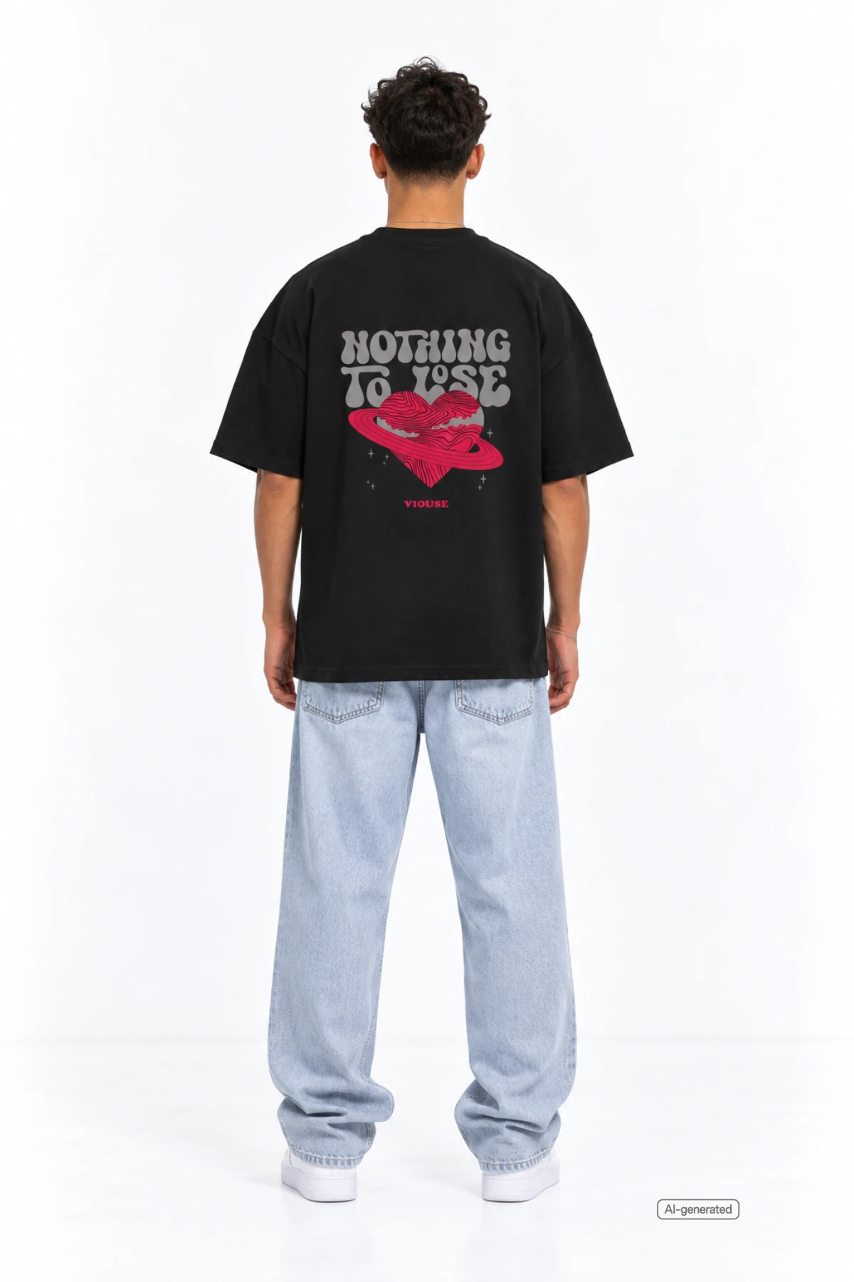 N.T.L Ultra Heavy Oversize Black Tee