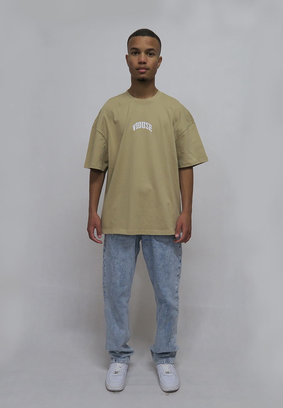 Mountain Ultra Heavy Oversize Beige Tee Mountain Ultra Heavy Oversize Beige Tee