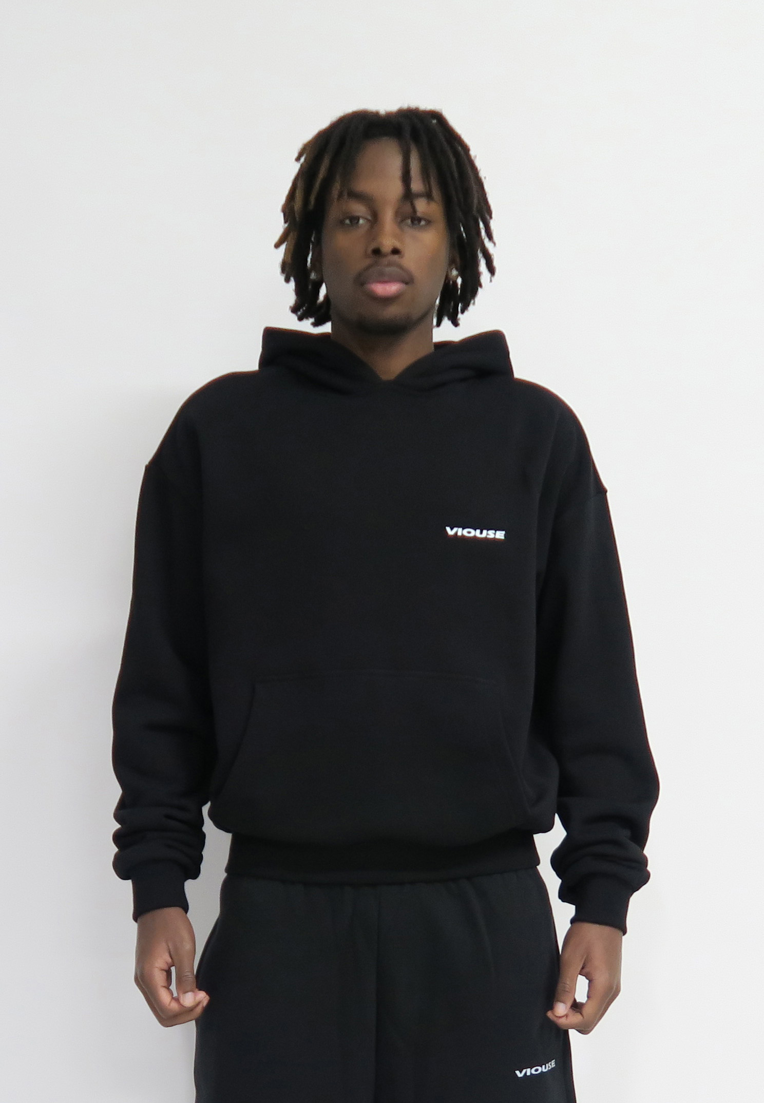 Logo Ultra Heavy Oversized Hoodie Black