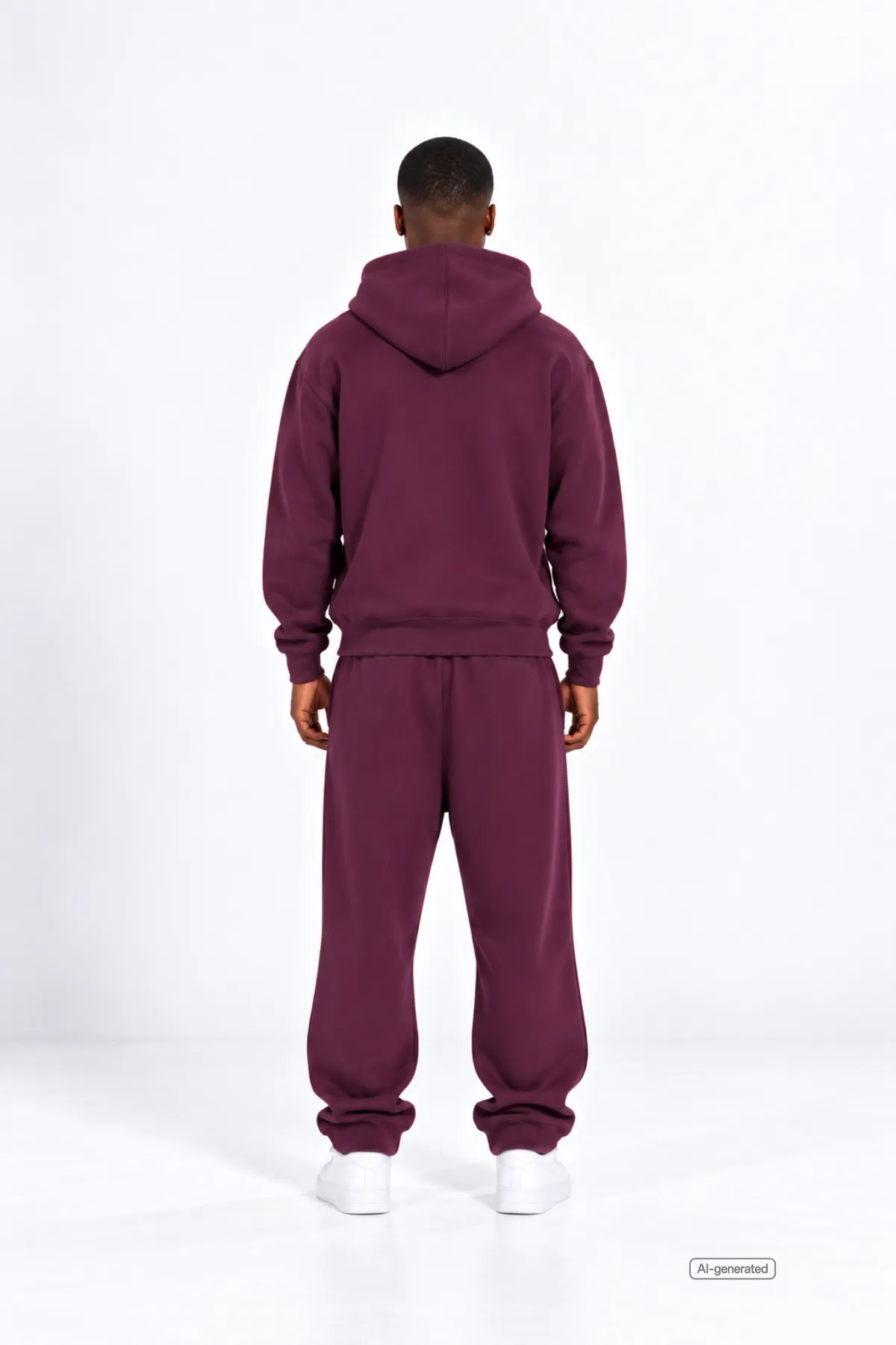 Logo Zip Hoodie Purple