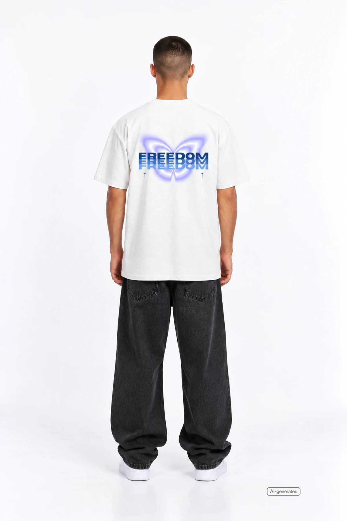 Freedom Heavy Oversize Lightgrey Tee